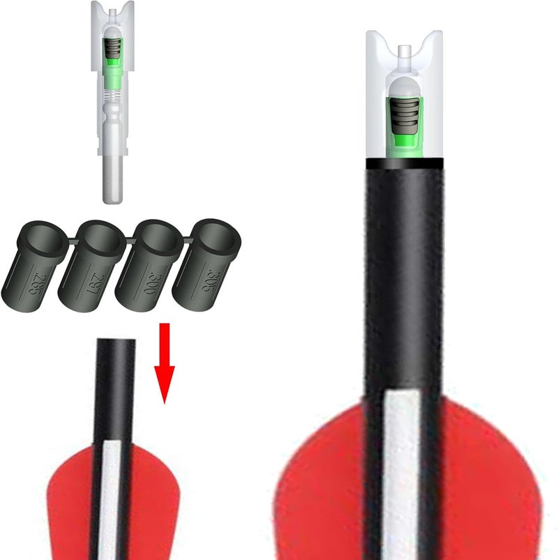 Linpeng 6PCS Crossbow Lighted Nocks for Bolts with .285”/.297”/.300”/.305” Bushings with ON/Off Switch LED Arrow Nocks - Image 4